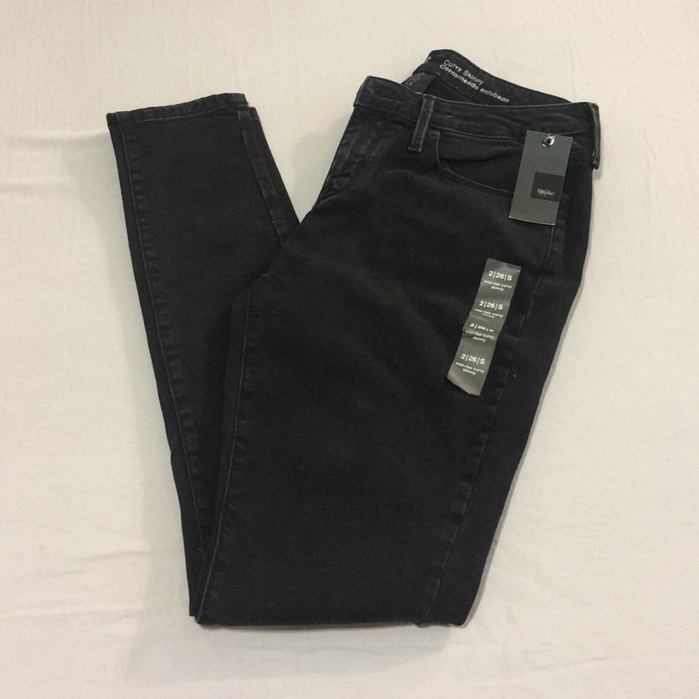 ✨🆕🖤 Mid-Rise Curvy Skinny Denim Jeans
